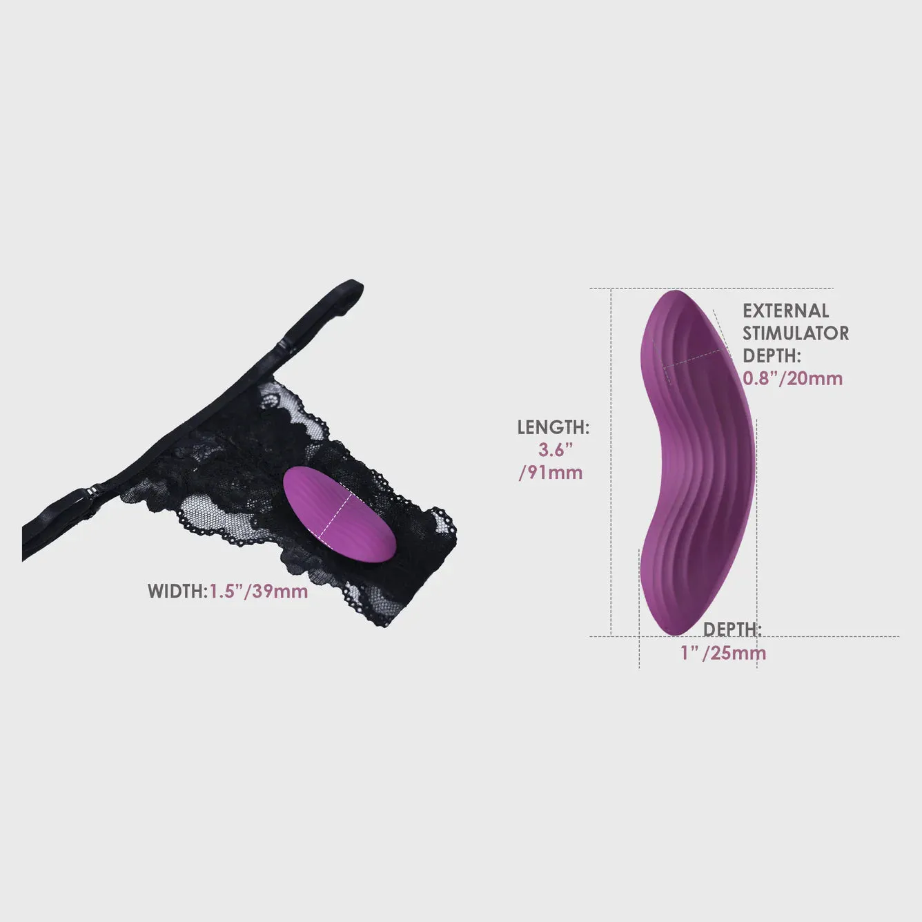 SVAKOM Edeny Wearable Panty Vibrator - Violet (App Controlled)