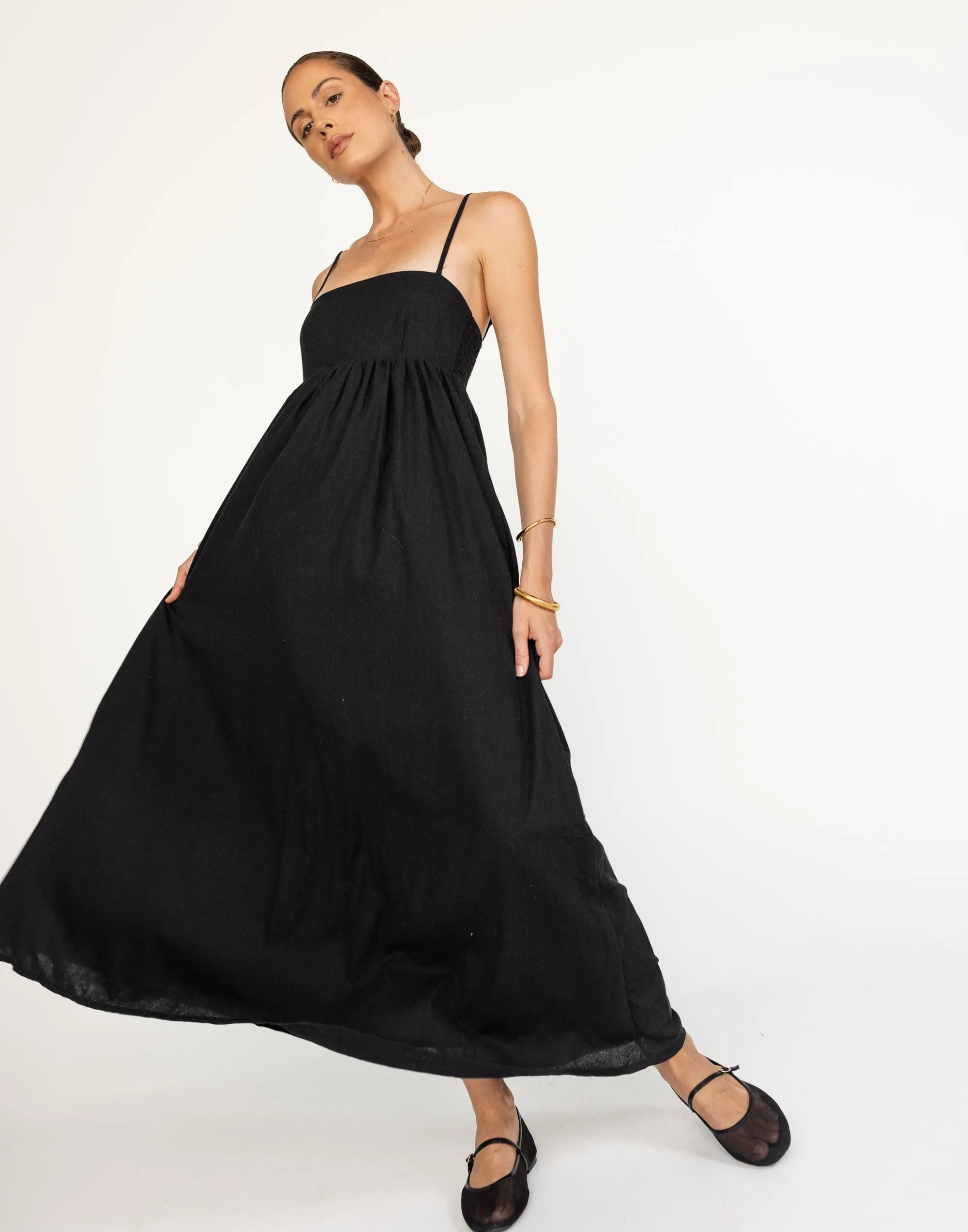 Tarsha Maxi Dress (Black)