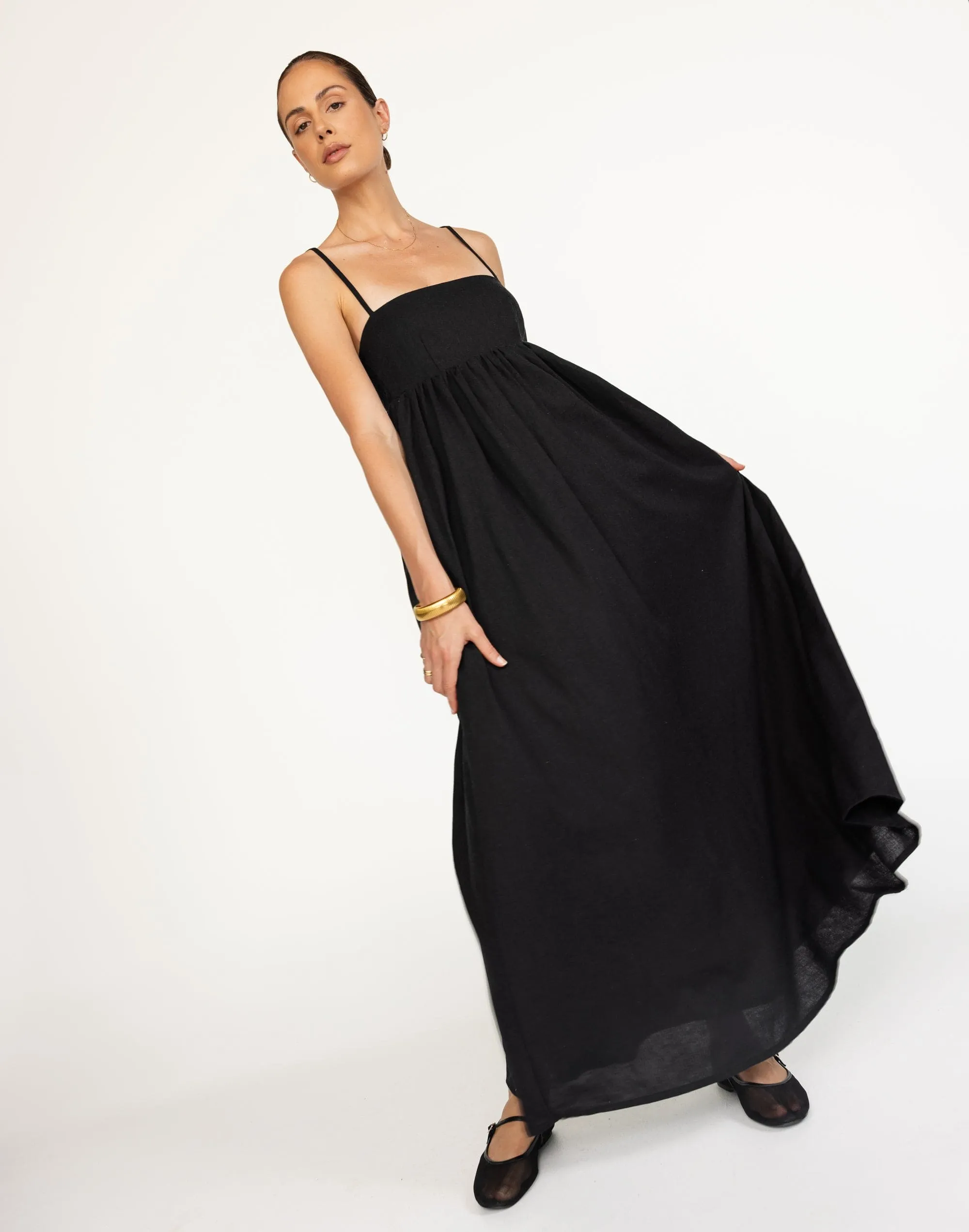 Tarsha Maxi Dress (Black)