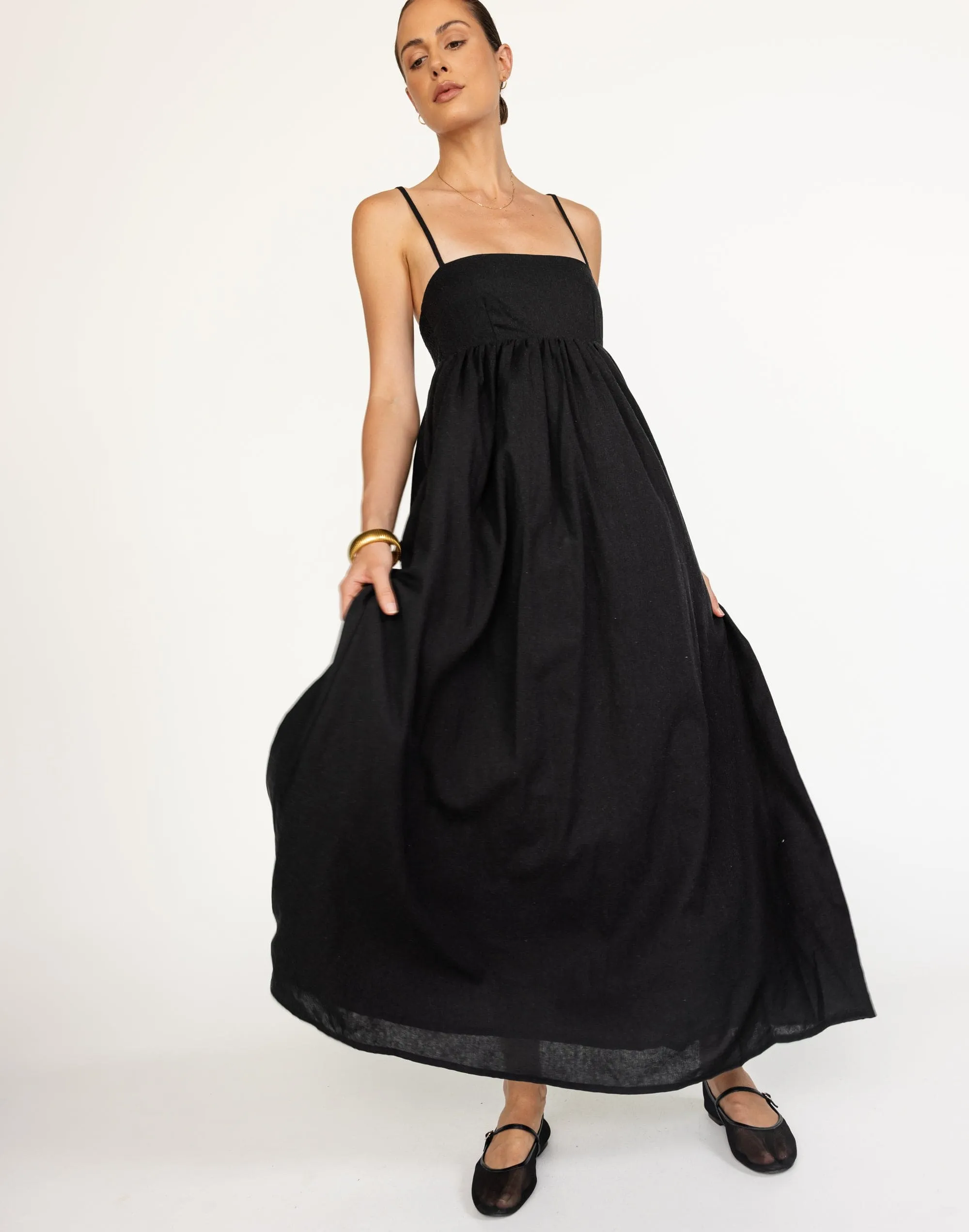 Tarsha Maxi Dress (Black)