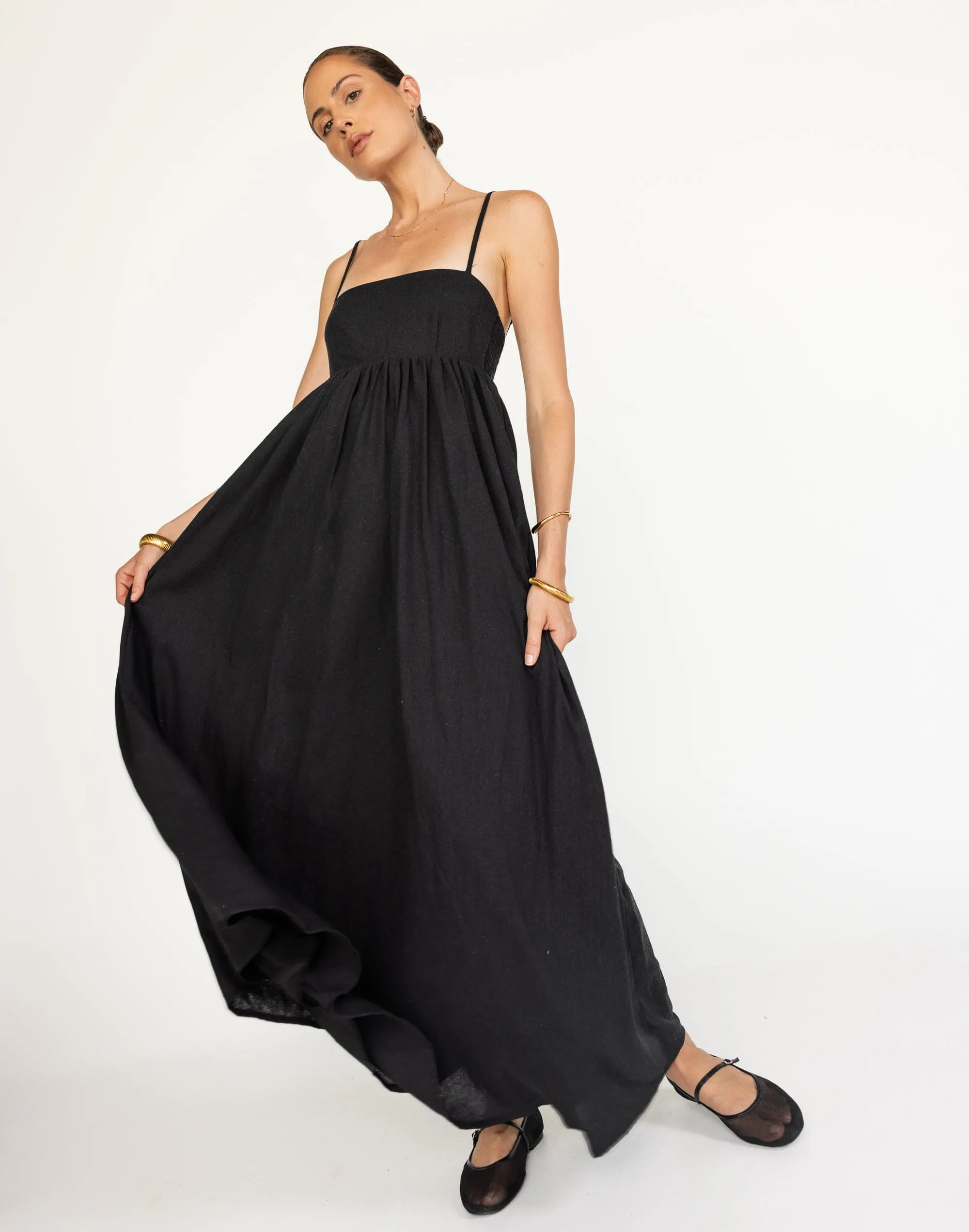 Tarsha Maxi Dress (Black)