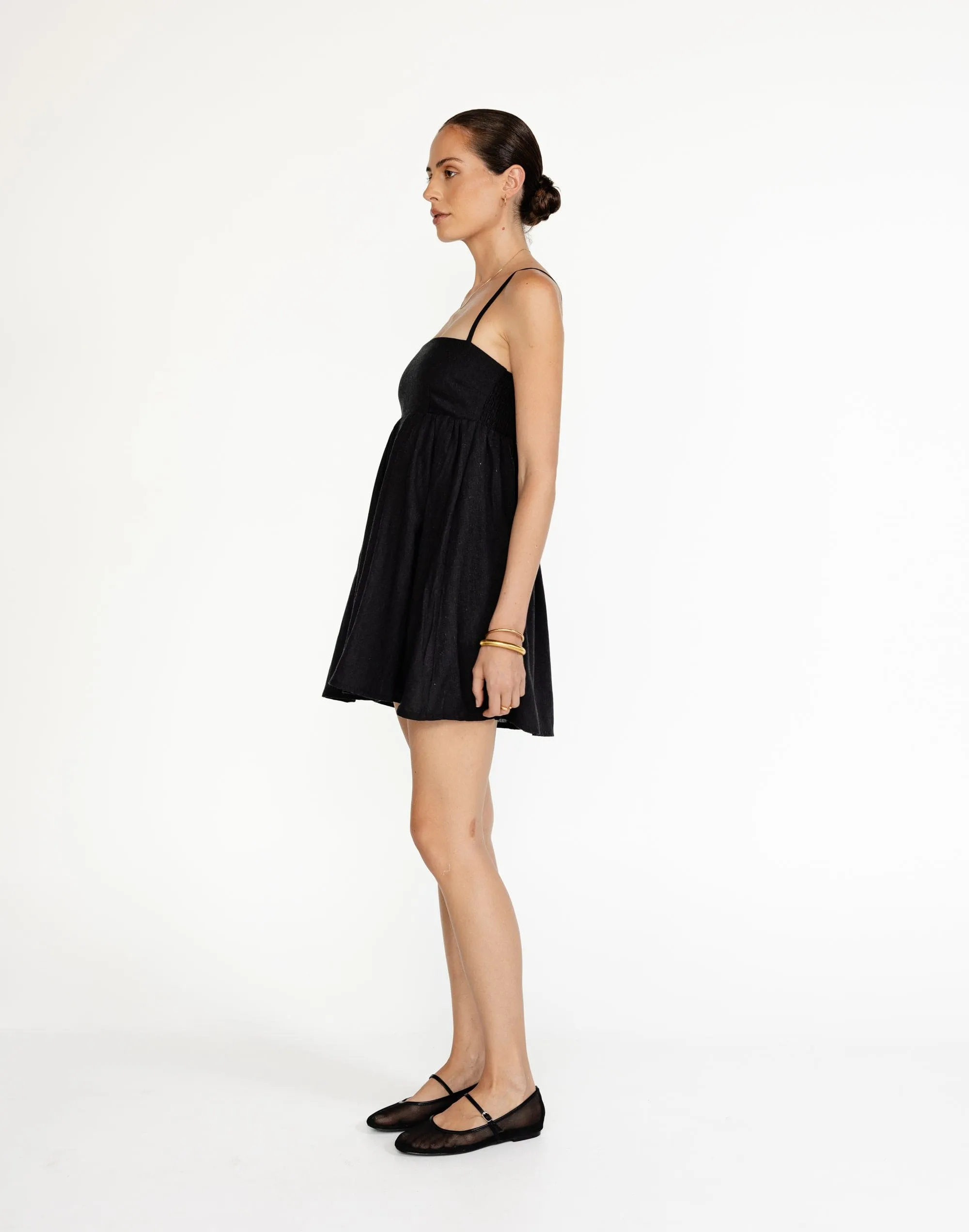 Tarsha Mini Dress (Black)