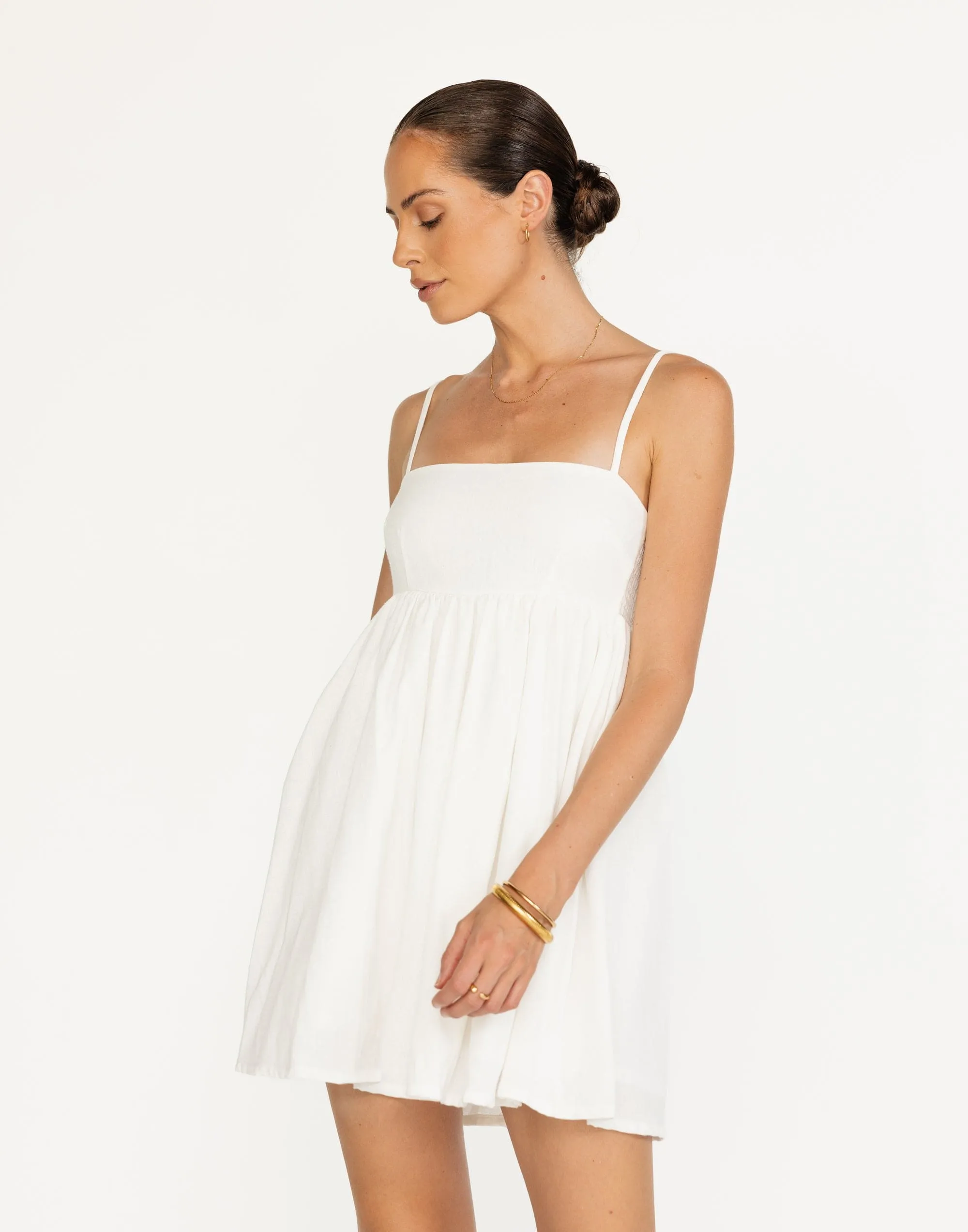 Tarsha Mini Dress (Off White)