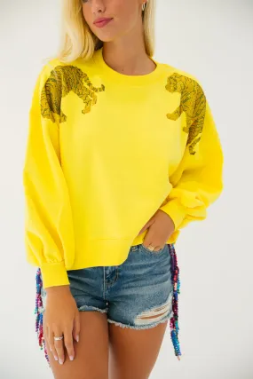 TIGRESS YELLOW PULLOVER