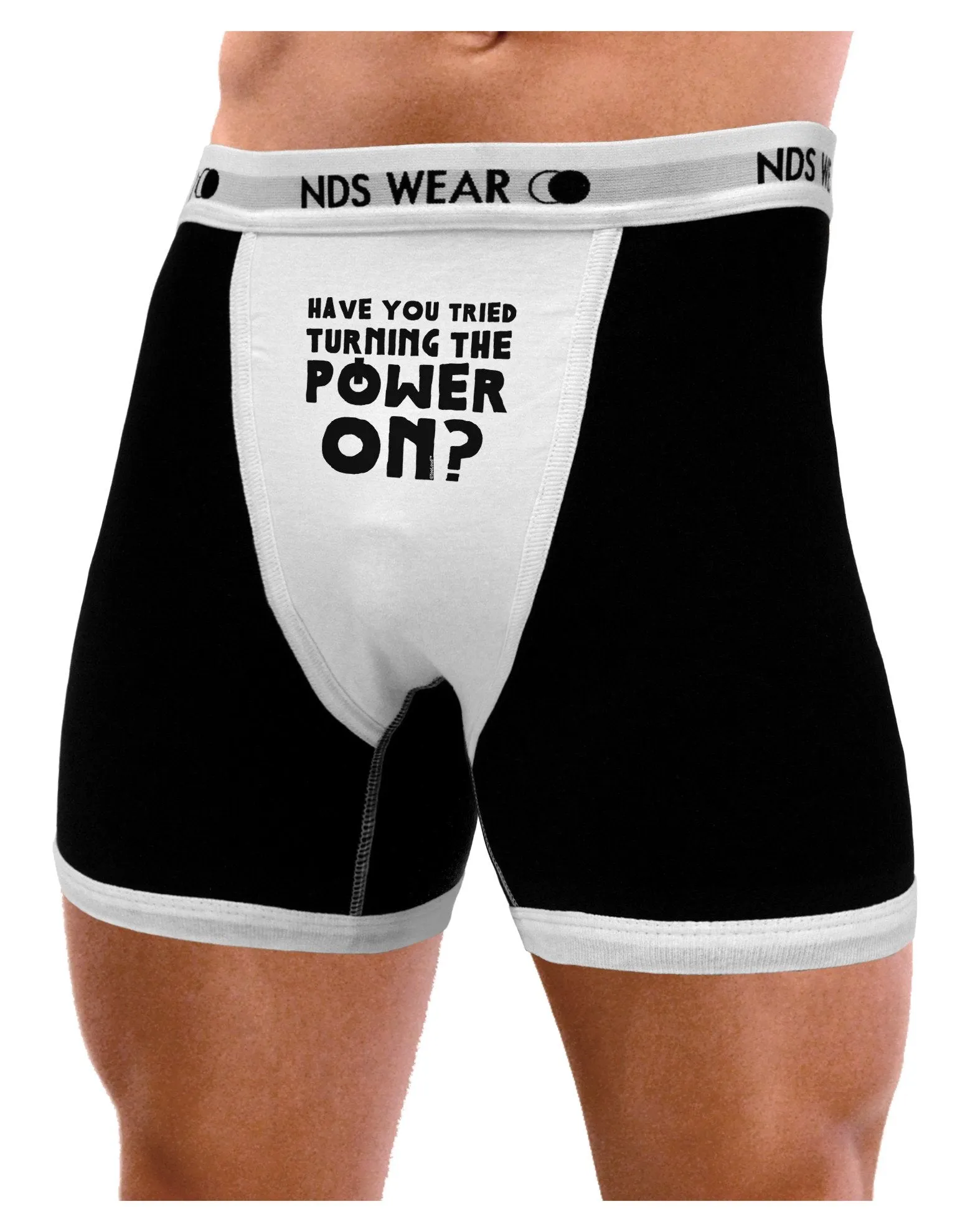 Turning the Power On Mens Boxer Brief Underwear