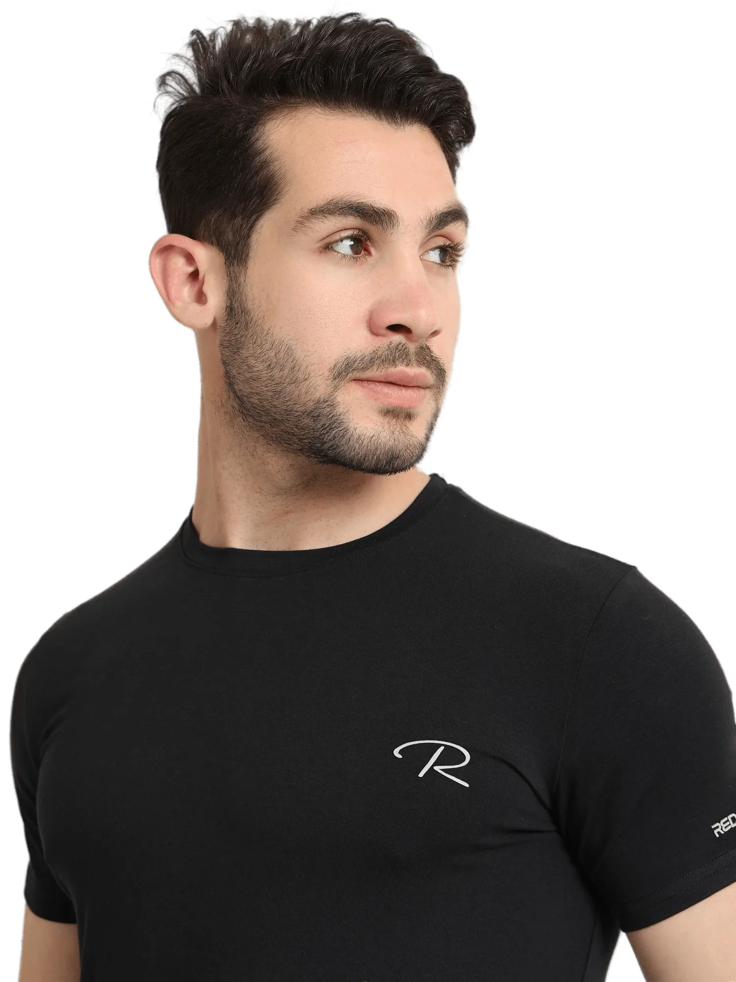 Undershirt for men, short sleeves, Regural fit - Black