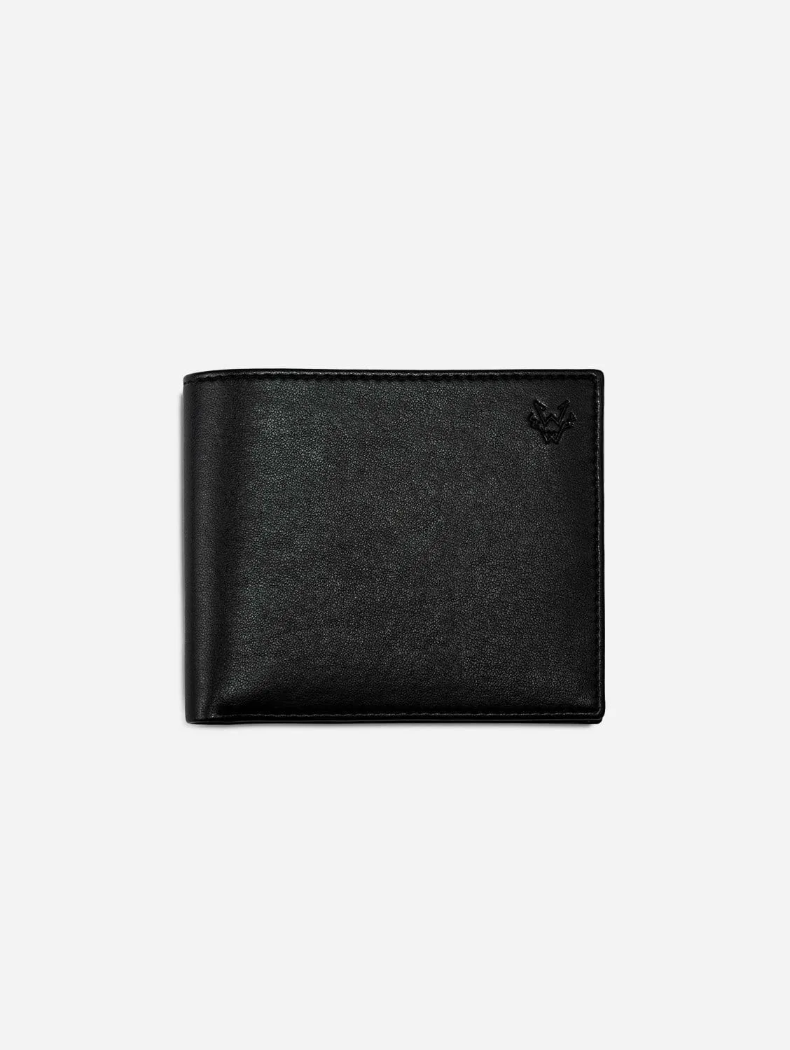 Vegan Leather RFID Protective Wallet | Black & Red