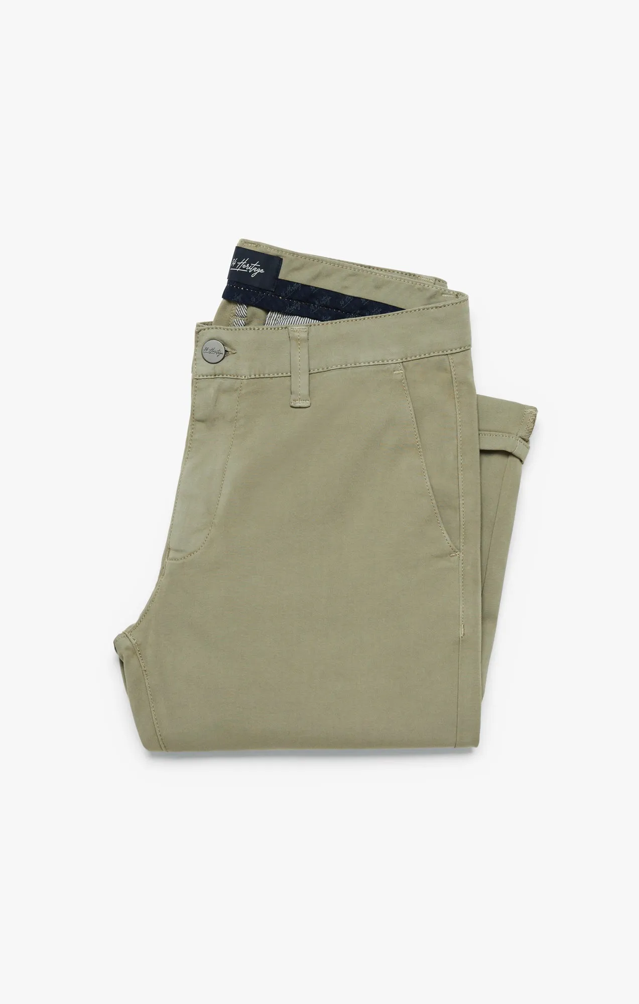 Verona Slim Leg Chino Pants In Vetiver High Flyer