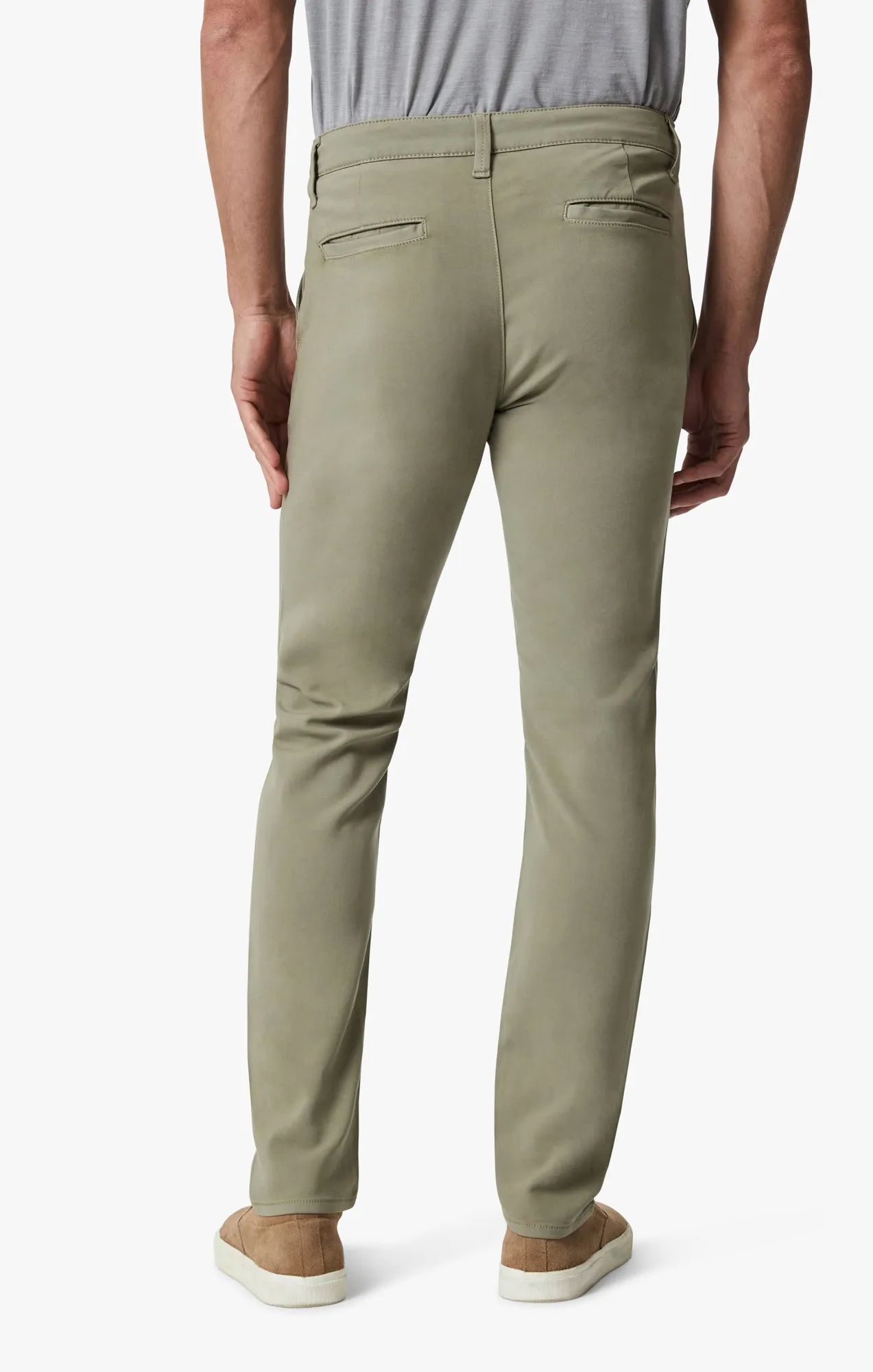 Verona Slim Leg Chino Pants In Vetiver High Flyer