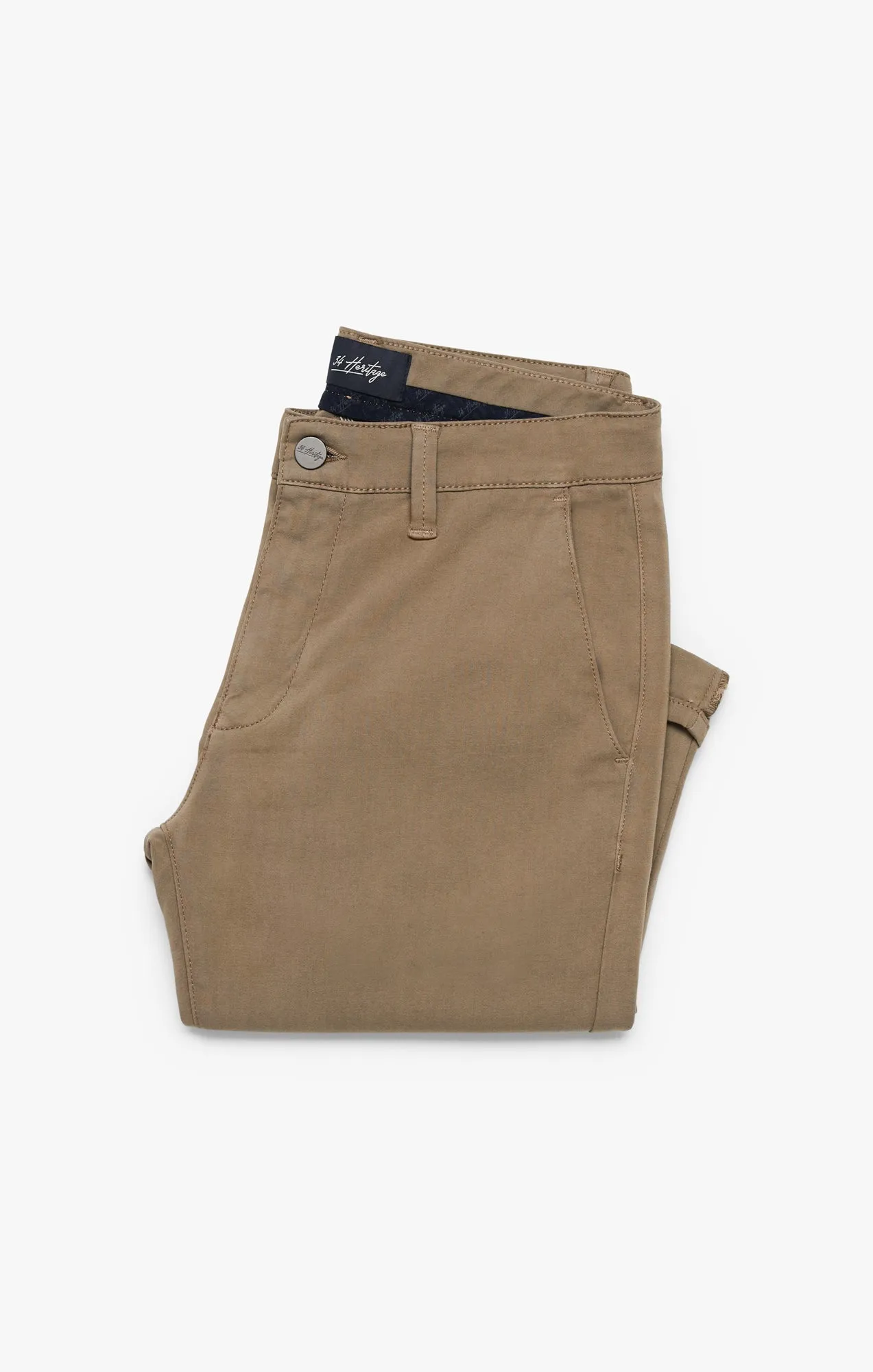 Verona Slim Leg Chino Pants In Walnut High Flyer