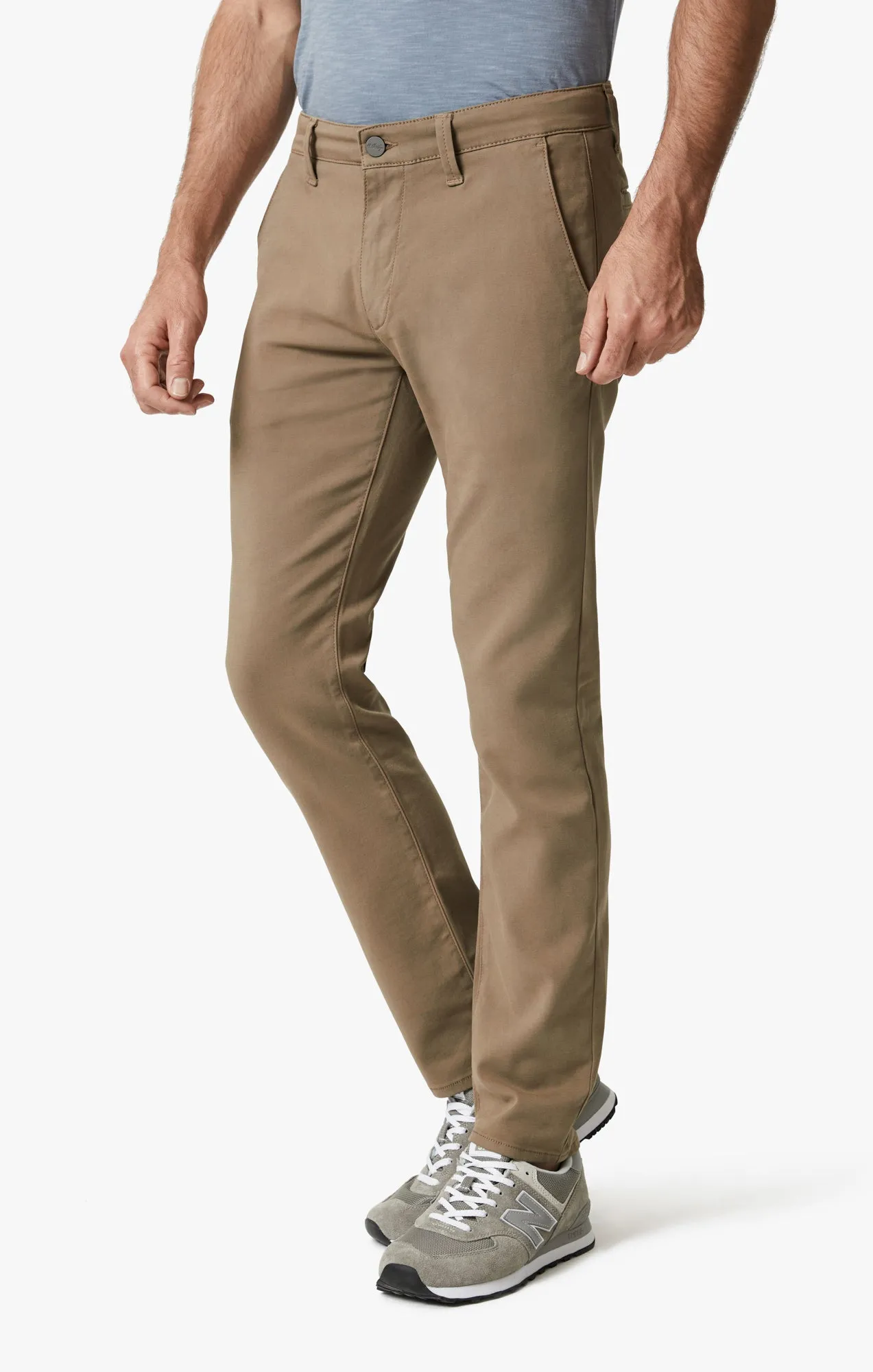 Verona Slim Leg Chino Pants In Walnut High Flyer