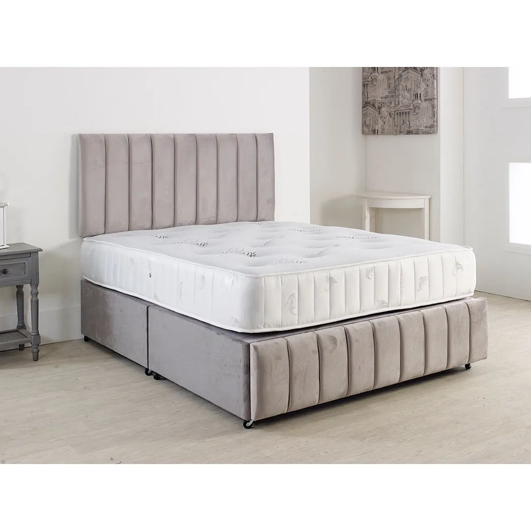 Westminster Madrid Divan Bed Set With 26 inches High Headboard and Footboard