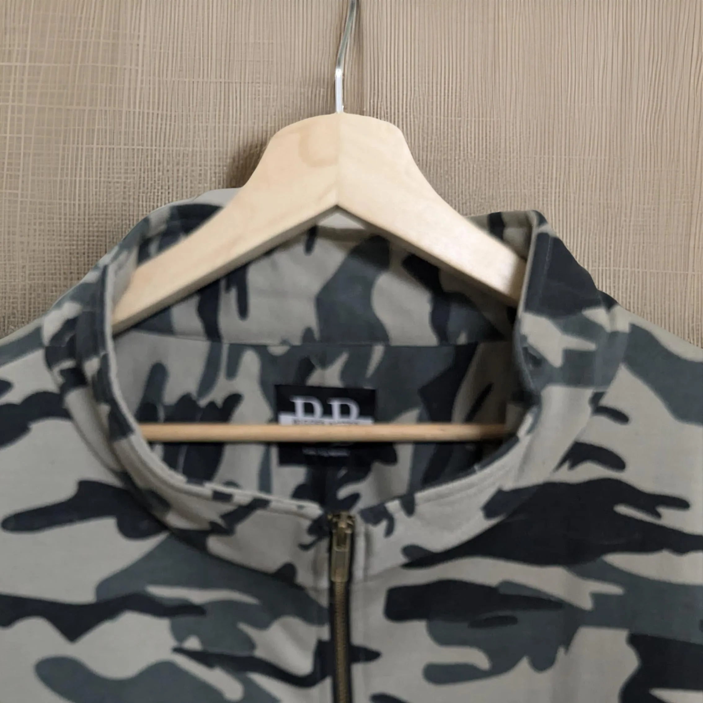 Winter Camouflage Quater Zip Fleece Sweatshirt