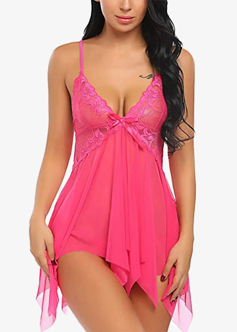 Women's Babydoll Nightwear Dress, Honeymoon Lingerie