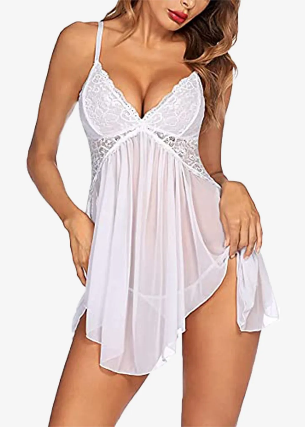 Women's Babydoll Nightwear Dress, Honeymoon Lingerie