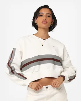 X-Girl Women's Panelled Sweat Top White