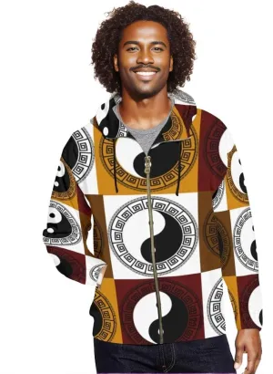 Yin Yang Men's Zip Hoodie