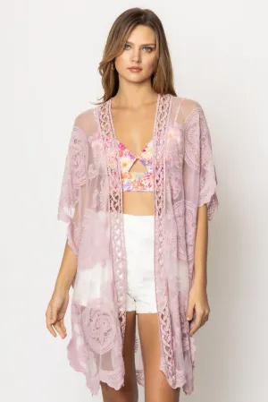 YLK310090 Makenzie Lace Kimono