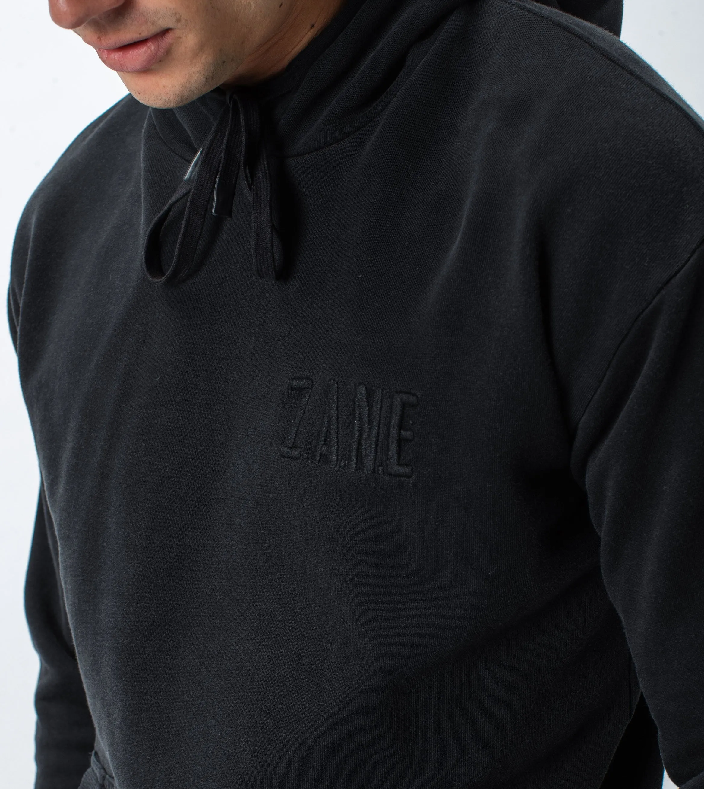 ZANE Rugger Hood Sweat Black